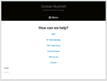 Tablet Screenshot of duncanbucknell.com